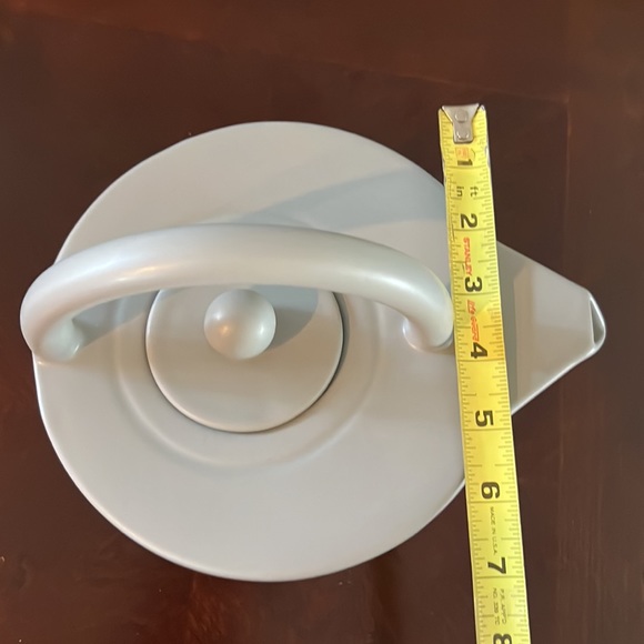 AZA Modern Teapot made in Portugal color light gray Ceramic Teapot - Picture 15 of 15